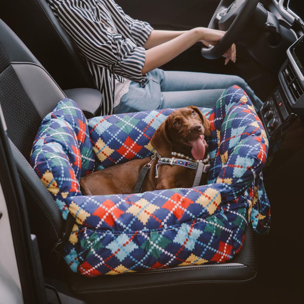 Portable Leisure Outing Pet Booster Large Dog Car Seat Bed