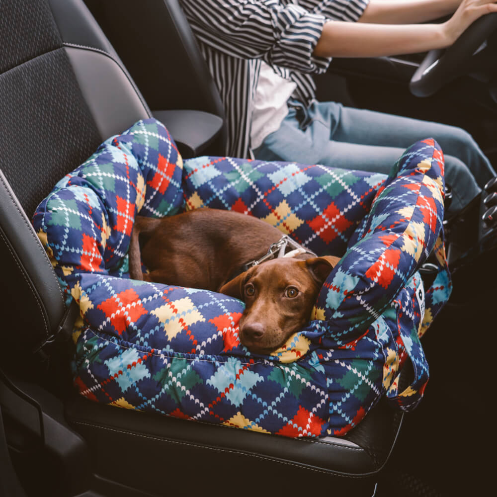 Portable Leisure Outing Pet Booster Large Dog Car Seat Bed