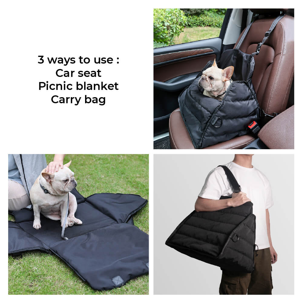 Multifunction Dog Car Seat Carrier - Triangle