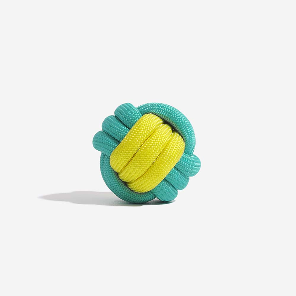 Knots Ball Throwing Dog Toy - Colour Clash