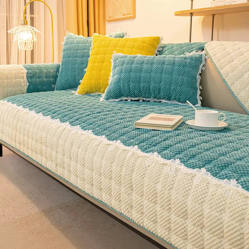 Corduroy Warm Scratch Resistant Sofa Protective Sofa Cover