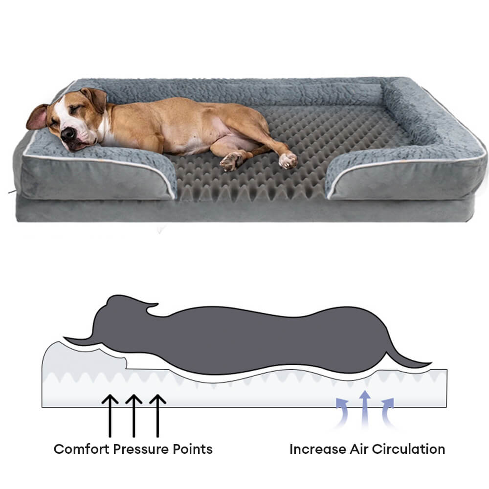 Detachable Waterproof Full Surround Support Orthopaedic Dog Bed