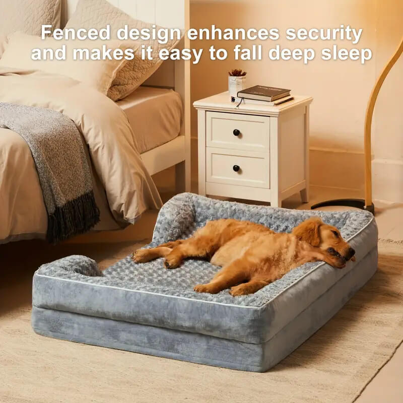 Detachable Waterproof Full Surround Support Orthopaedic Dog Bed