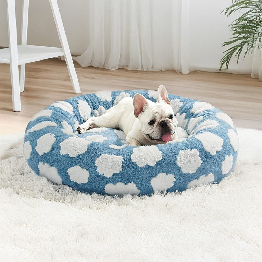 Elegance Floral Chequerboard Orthopaedic Warm Washable Dog & Cat Bed