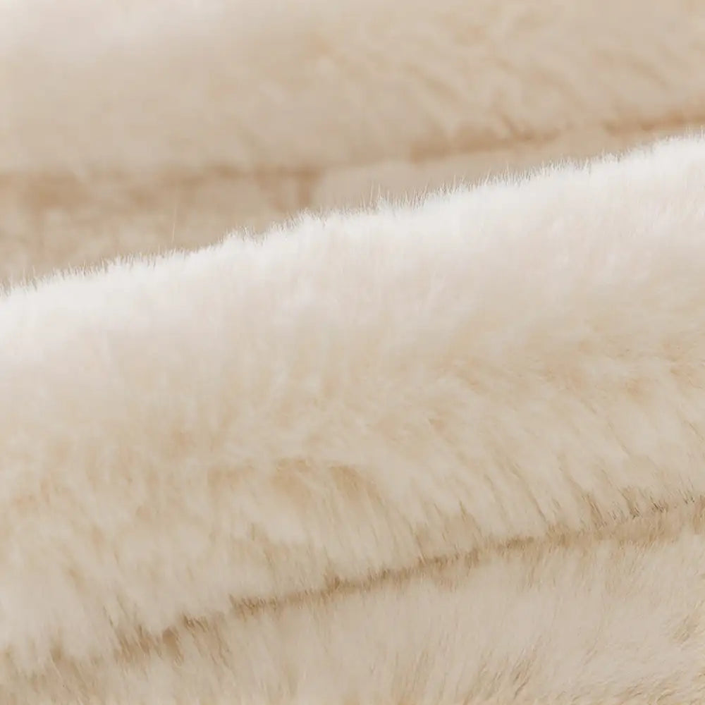 Fluffy Comfort Plush Furniture Protection Decorative Sofa Cover