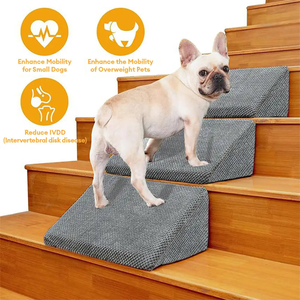 Modular Foam Dog Ramp Steps for Staircase Stairs with Velcro