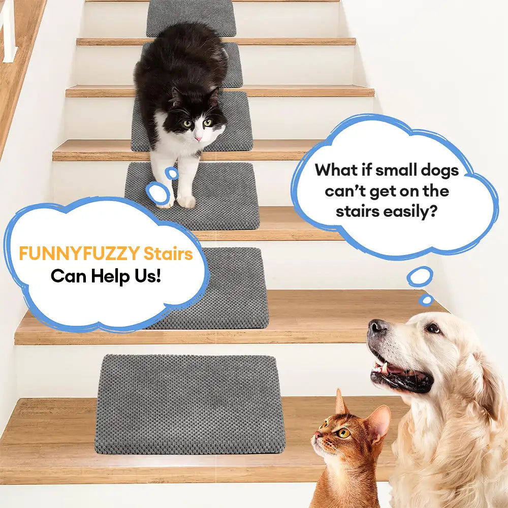 Modular Foam Dog Ramp Steps for Staircase Stairs with Velcro