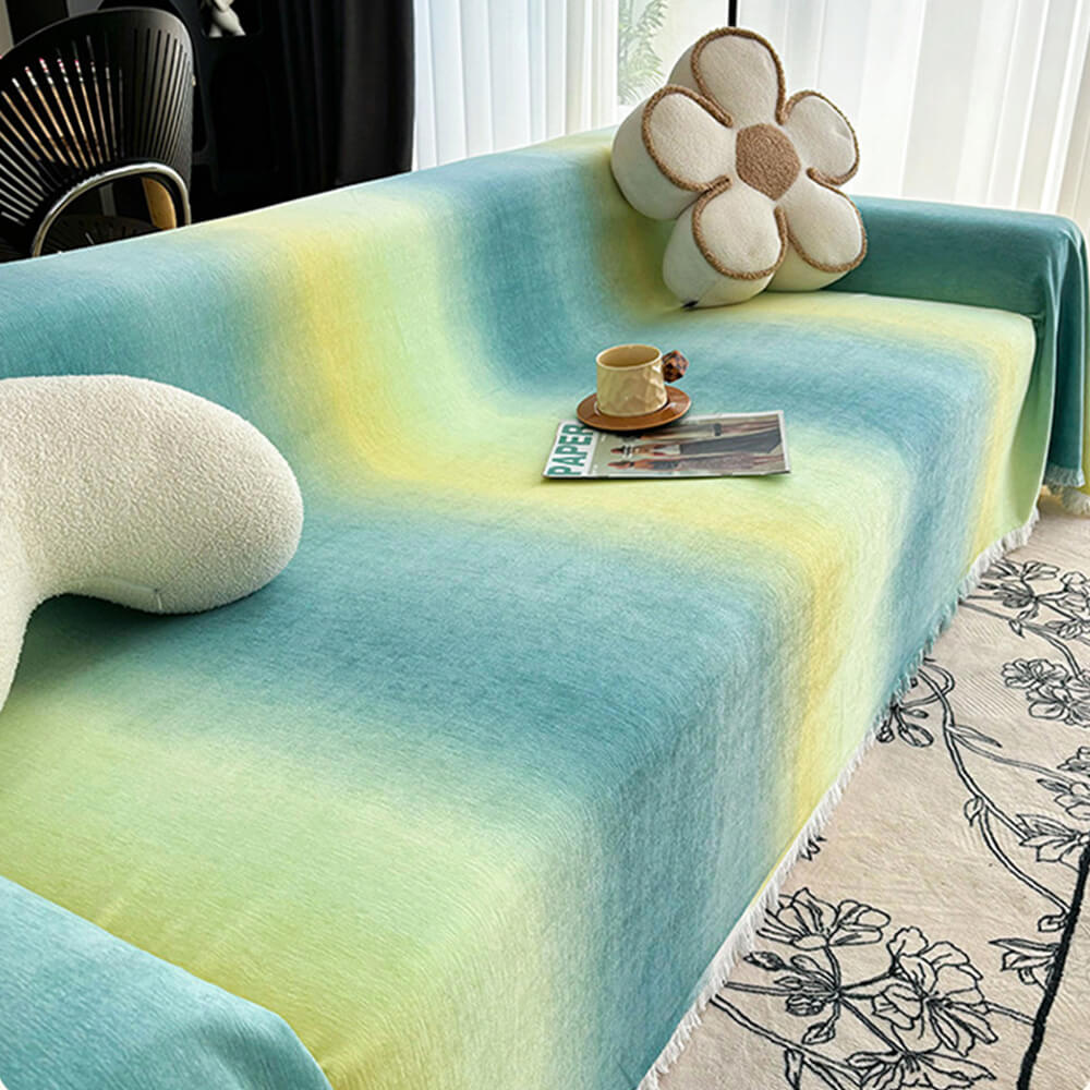 Gradient Chenille Waterproof Anti-Stain Sofa Cover