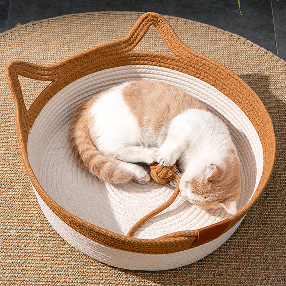 Handmade Cosy Multi-Use Durable Woven Cat Nest Bed