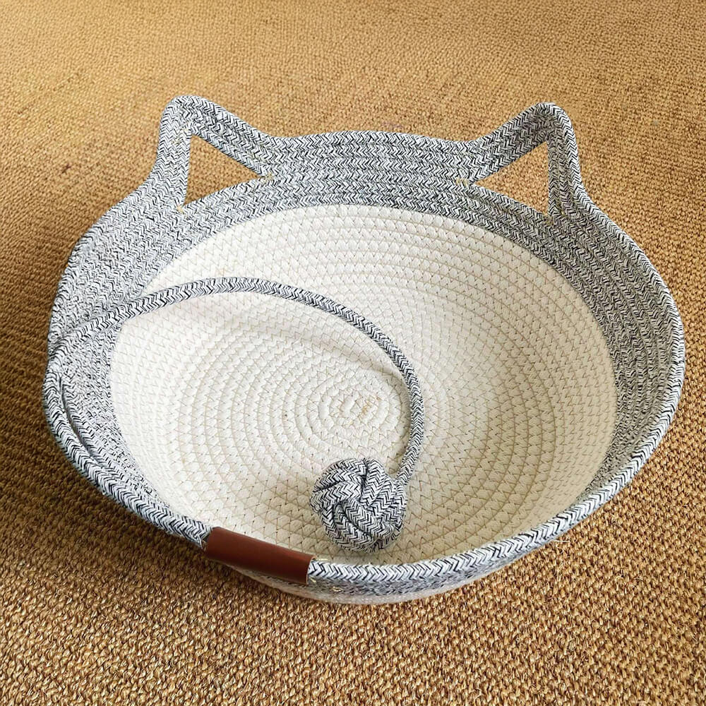 Handmade Cosy Multi-Use Durable Woven Cat Nest Bed