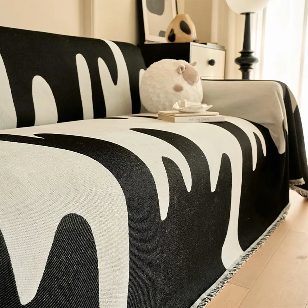 Ice Cream Wave Chenille All Seasons Universal Multifunctional Full Coverage Sofa Cover