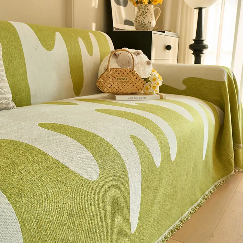 Ice Cream Wave Chenille All Seasons Universal Multifunctional Full Coverage Sofa Cover