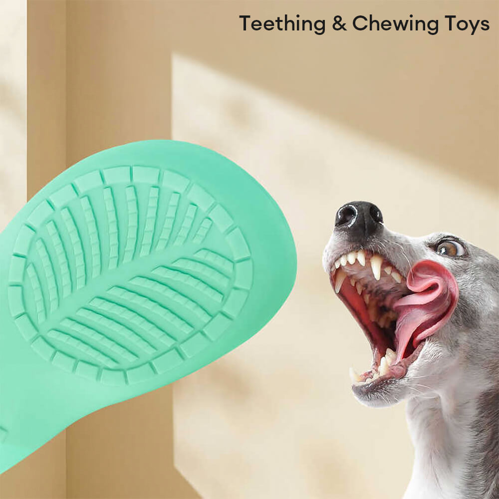 Latex Slipper Squeaker Interactive Durable Teeth Cleaning Dog Toy