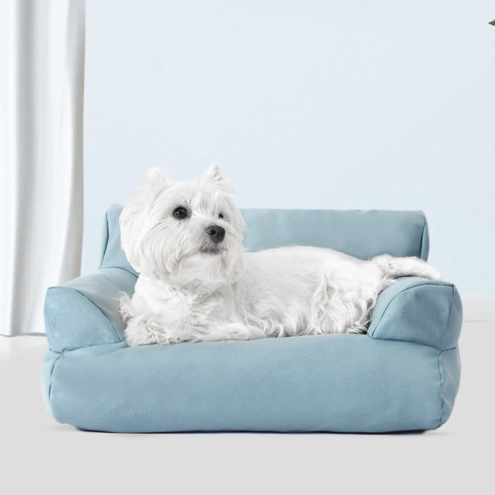 Faux Leather Anti-scratch and Waterproof Cosy Dog Sofa Bed