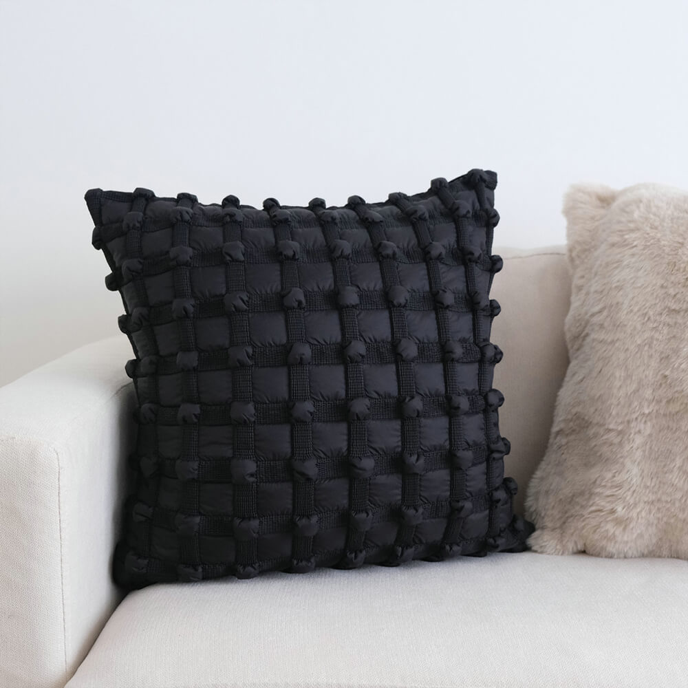 Luxury Fashion Chequered Decorative Lumbar Home Sofa Pillow