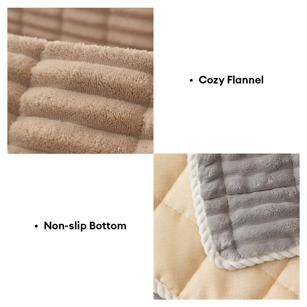 One-Piece Cosy Flannel Sofa Protection Non-Slip Sofa Cover