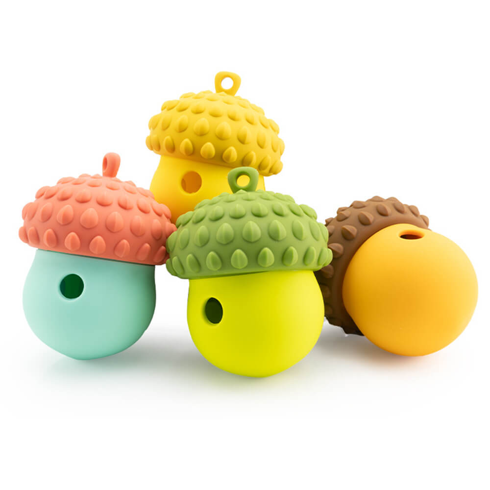 Pine cone Shape Interactive Leaking Food Ball Slow Feeder Dog Toy