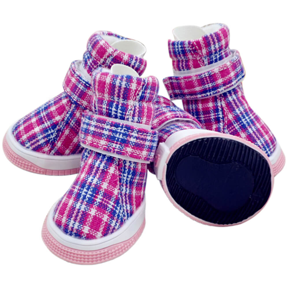 Plaid Breathable Non-Slip Comfortable Durable Dog Shoes