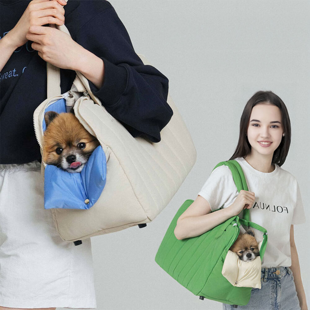 Portable Nylon Lightweight Breathable Travel Dog & Cat Carrier Bag