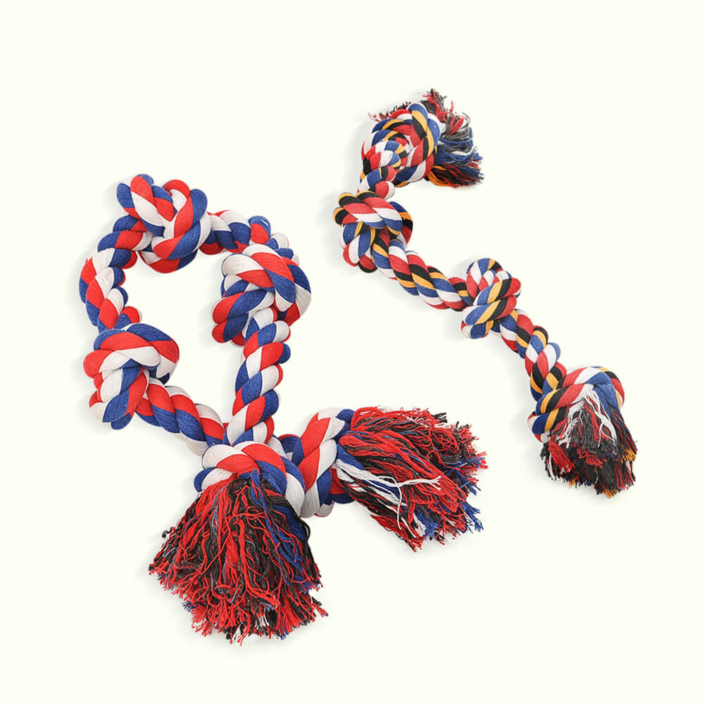 Rope Knot Tug Dog Interactive Toy