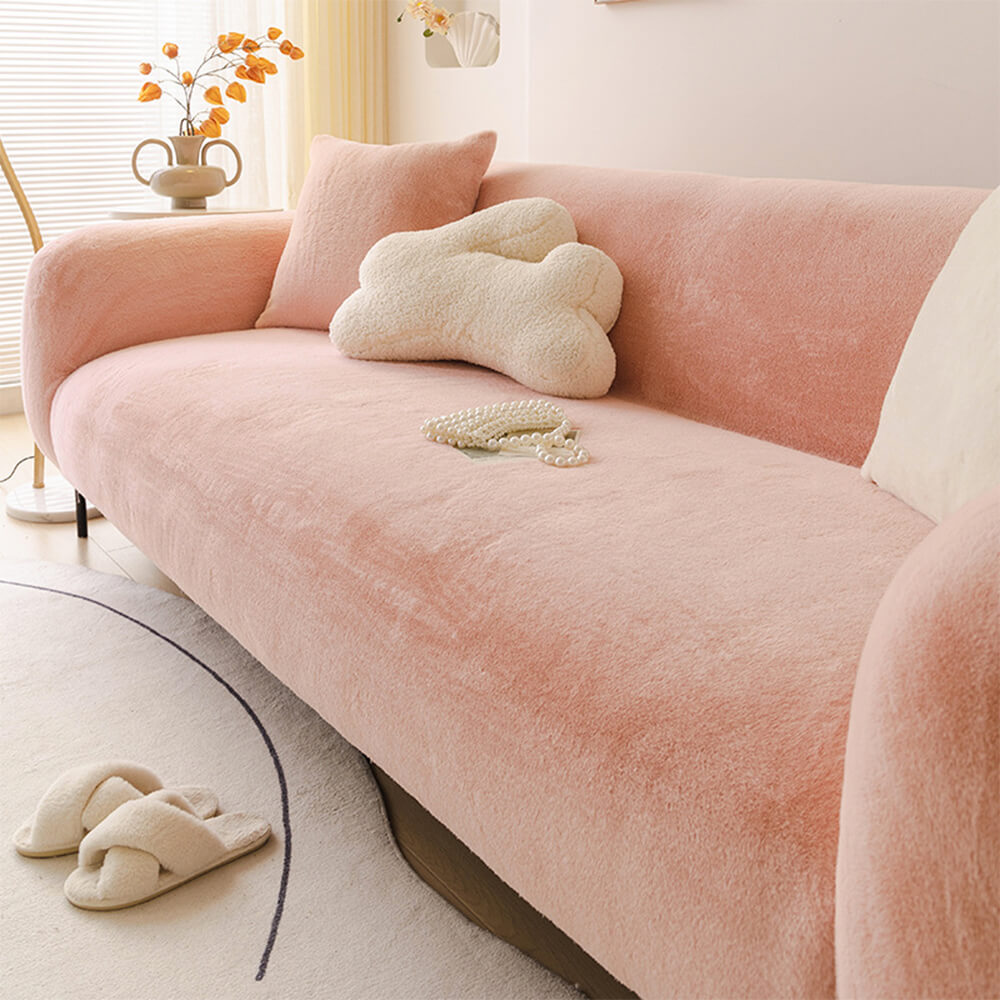 Ultra Soft Skin Friendly Plush Full Coverage Sofa Protector Sofa Cover