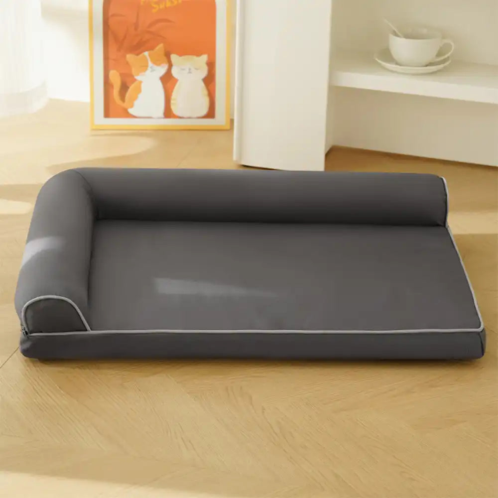 Waterproof Egg Foam Orthopaedic Bed with L Bolster Sides Large Dog Bed