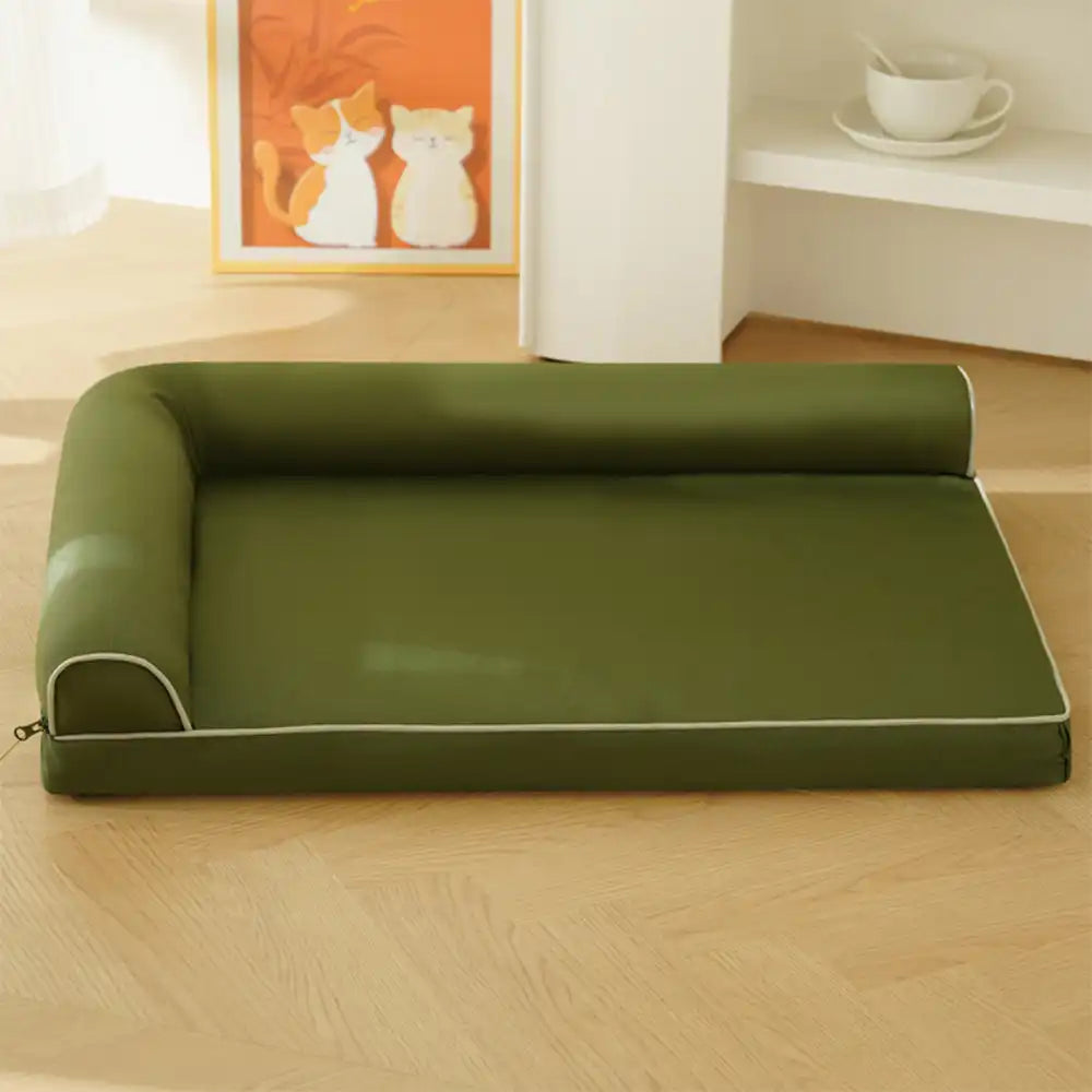 Waterproof Egg Foam Orthopaedic Bed with L Bolster Sides Large Dog Bed