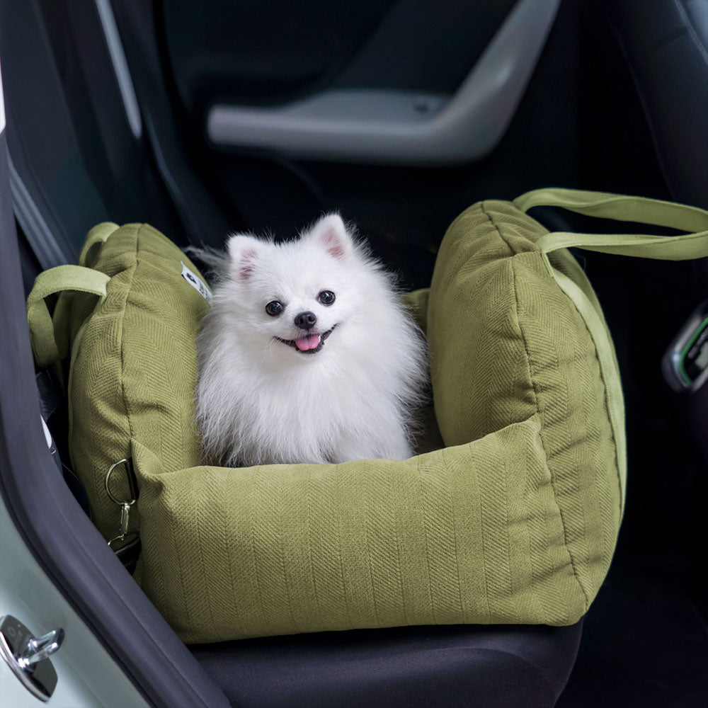 Traversin de voyage à chevrons, lit de sécurité pour chiot et chien, siège d'auto