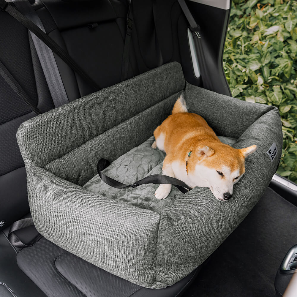 Traversin de voyage entièrement lavable et durable pour siège arrière de voiture pour chien