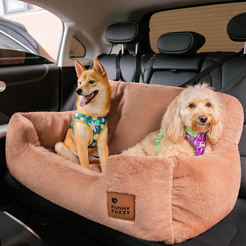 Travel Bolster Safety Medium Large Dog Car Back Seat Bed