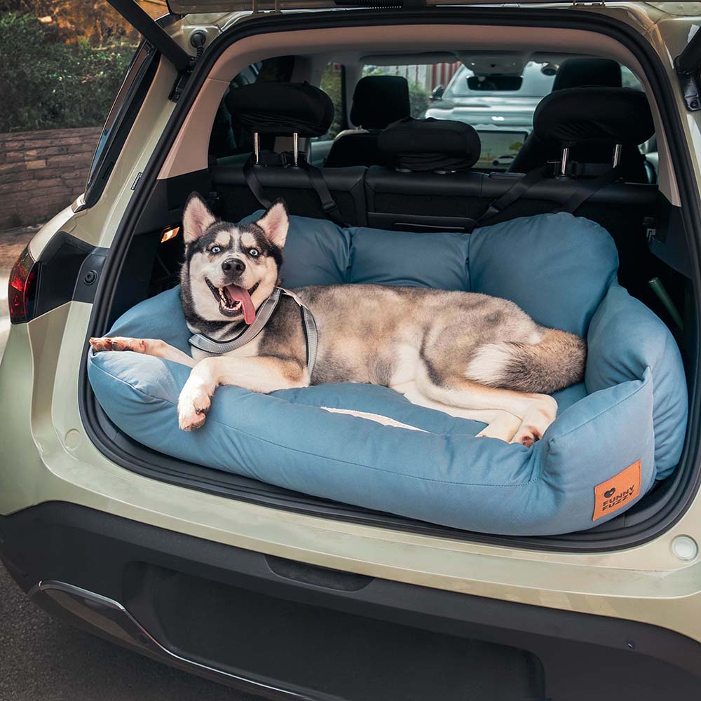 Travel Bolster Safety Medium Large Dog Car Back Seat Bed