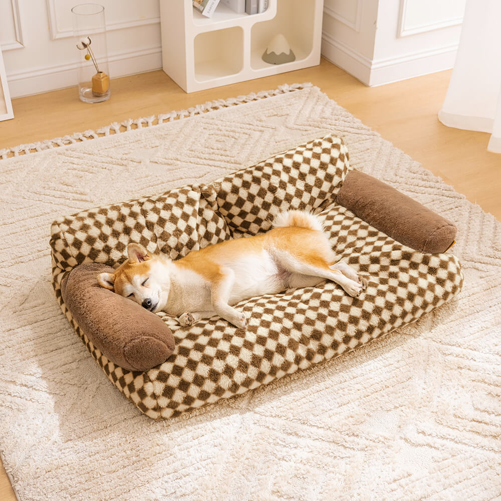 Canapé-lit Vintage Leisure Diamond pour chien et chat