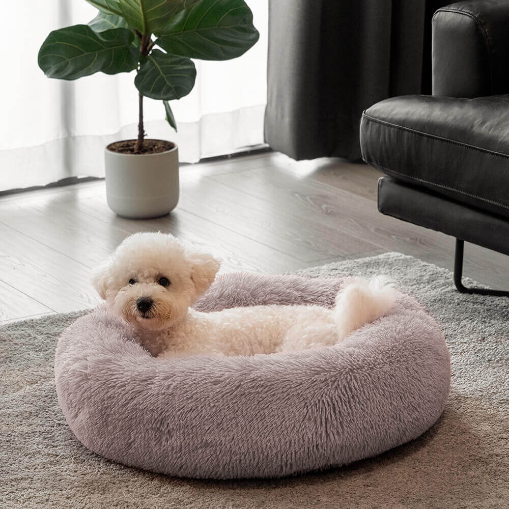 Dog Bed - Fuzzy Round