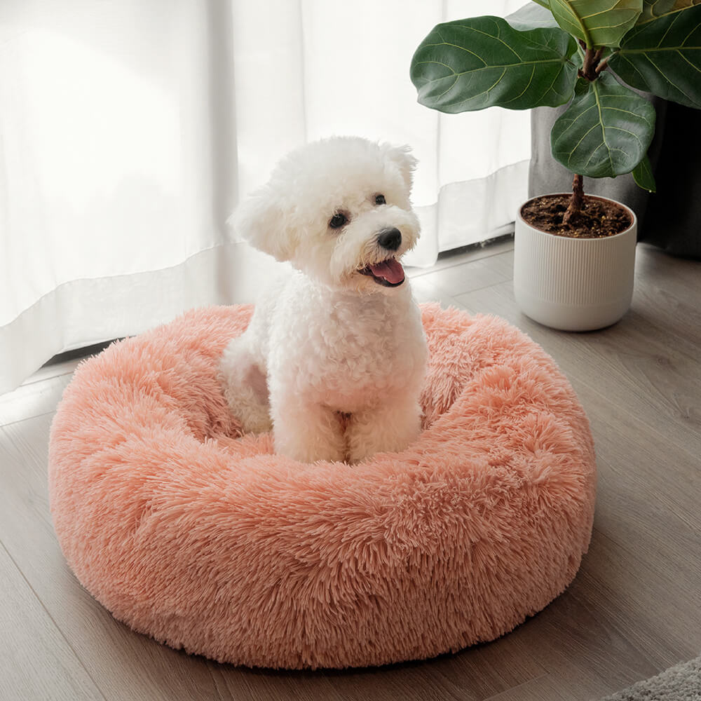 Dog Bed - Fuzzy Round