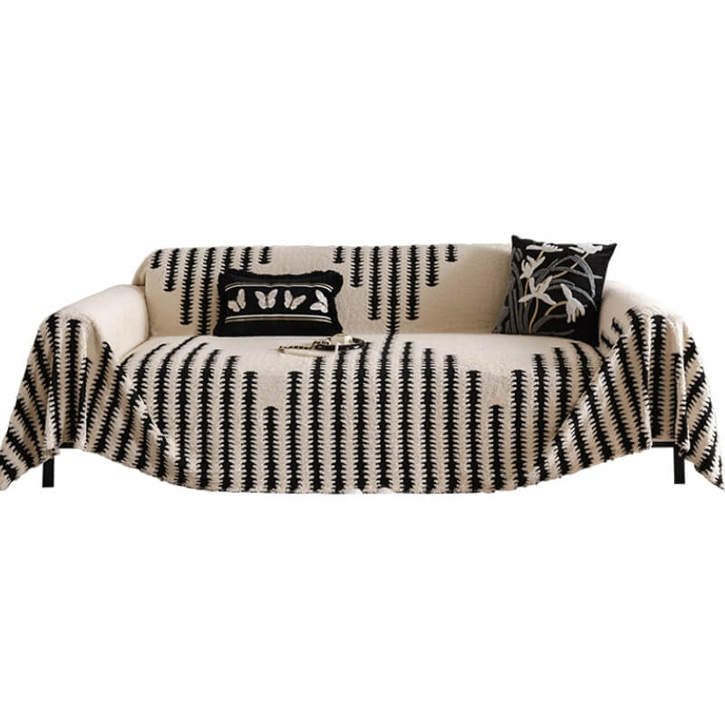 Homely Plush Sofa Cosy Anti-scratch Full Coverage Decoration Sofa Cover