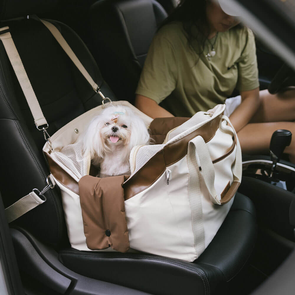 Large Convertible Water-Resistant Safety Dog Car Booster Seat & Carrier - Urban Rover