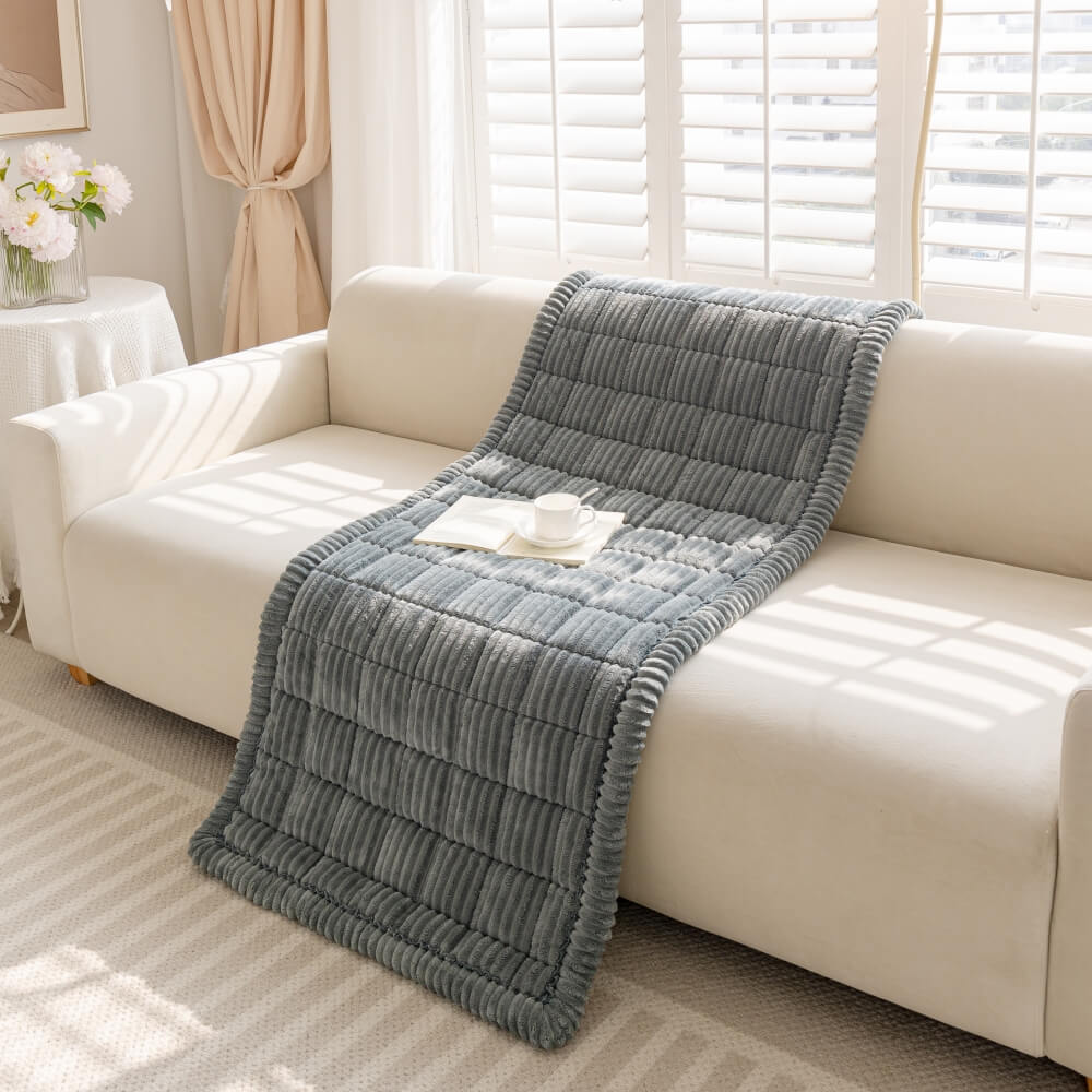 Lazy Soft Flannel Breathable Pet Mat Non-slip Sofa Cover