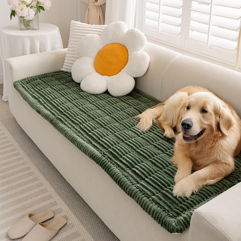 Lazy Soft Flannel Breathable Pet Mat Non-slip Sofa Cover