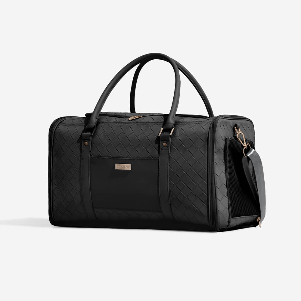 Luxury Multi-Functional Breathable Woven Leather Pet Carrier – The City Companion