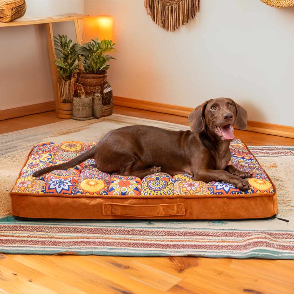 Moroccan Full Support Thickened Comfortable Orthopaedic Pillow Dog Bed