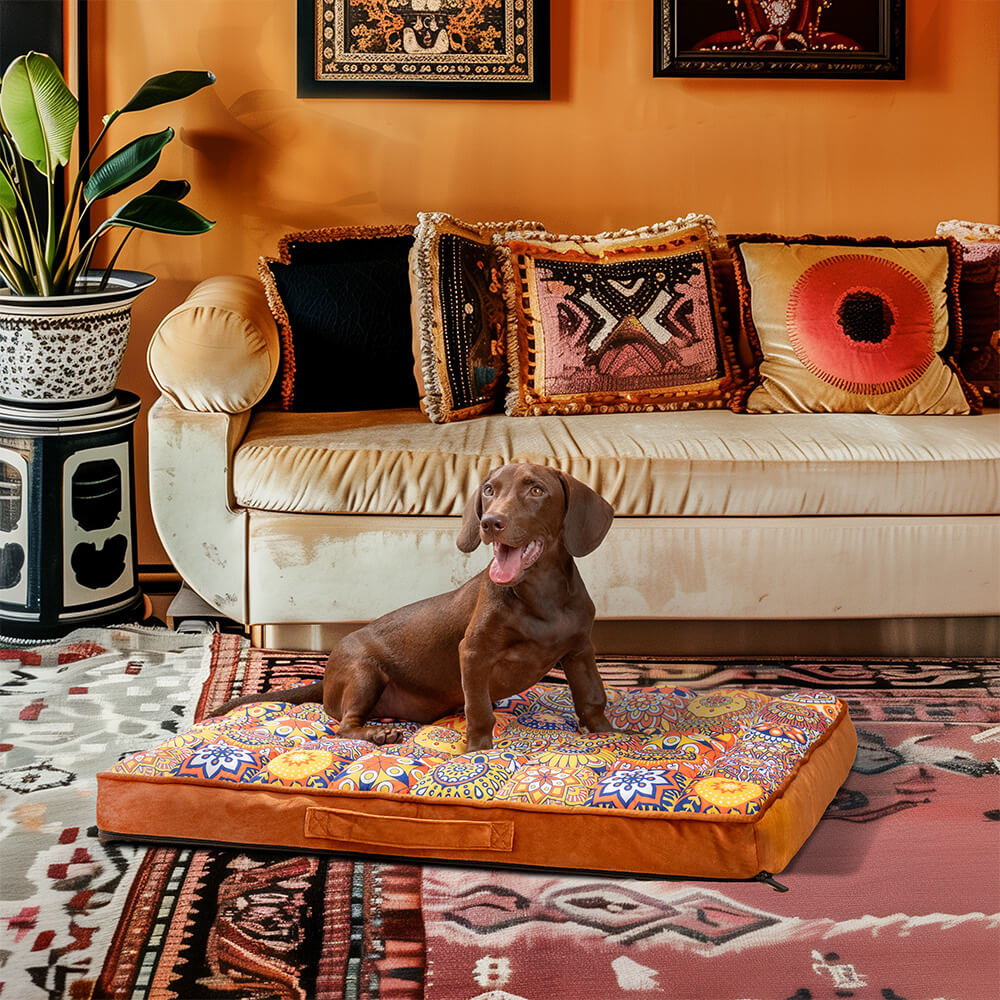 Moroccan Full Support Thickened Comfortable Orthopaedic Pillow Dog Bed