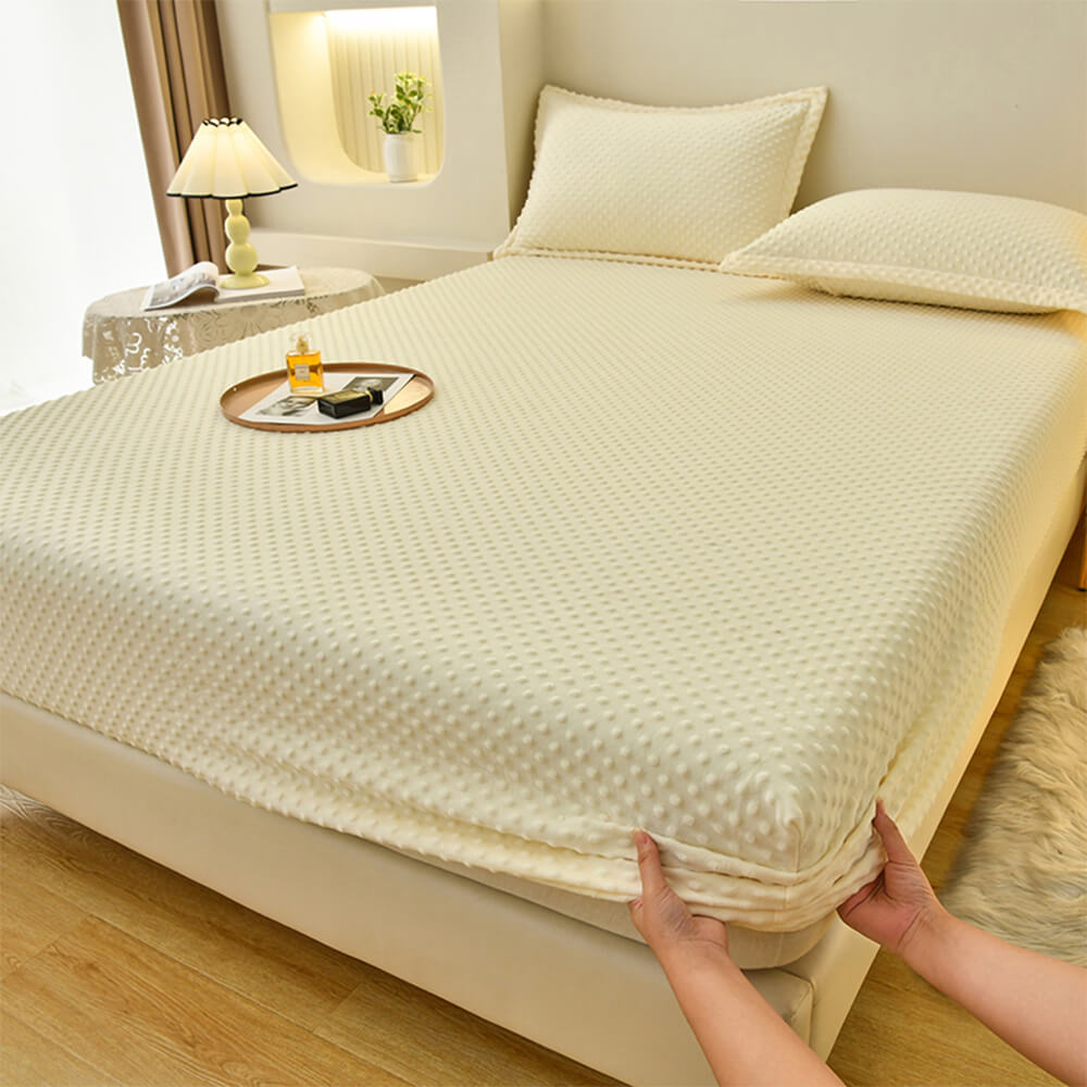 Anti-Static Cosy Massage Touch Fitted Sheet Mattress Cover