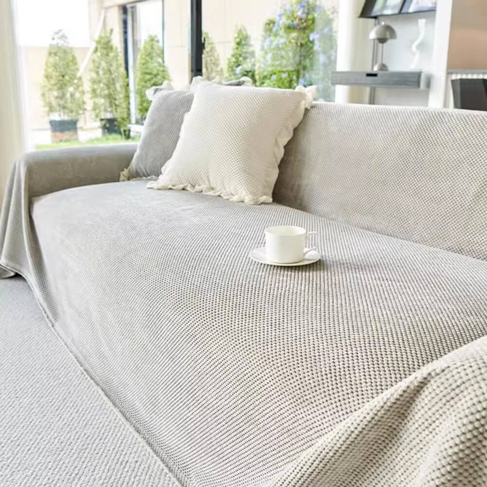 Soft Corduroy Warm Waffle Weave Sofa Cover