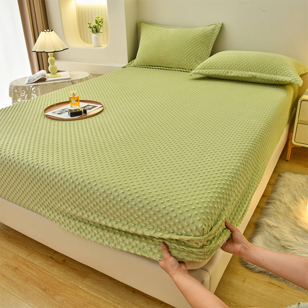 Anti-Static Cosy Massage Touch Fitted Sheet Mattress Cover