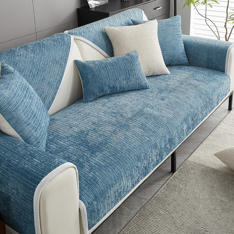 Waterproof Antimicrobial Simple Chenille Fabric Anti-scratch Sofa Covers