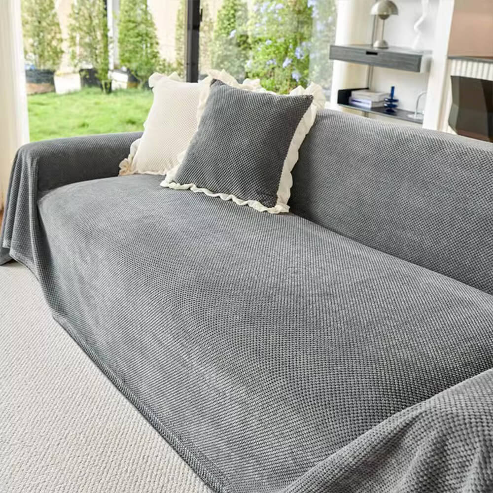 Soft Corduroy Warm Waffle Weave Sofa Cover