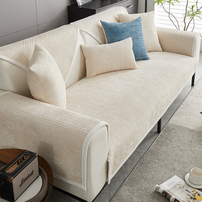 Waterproof Antimicrobial Simple Chenille Fabric Anti-scratch Sofa Covers