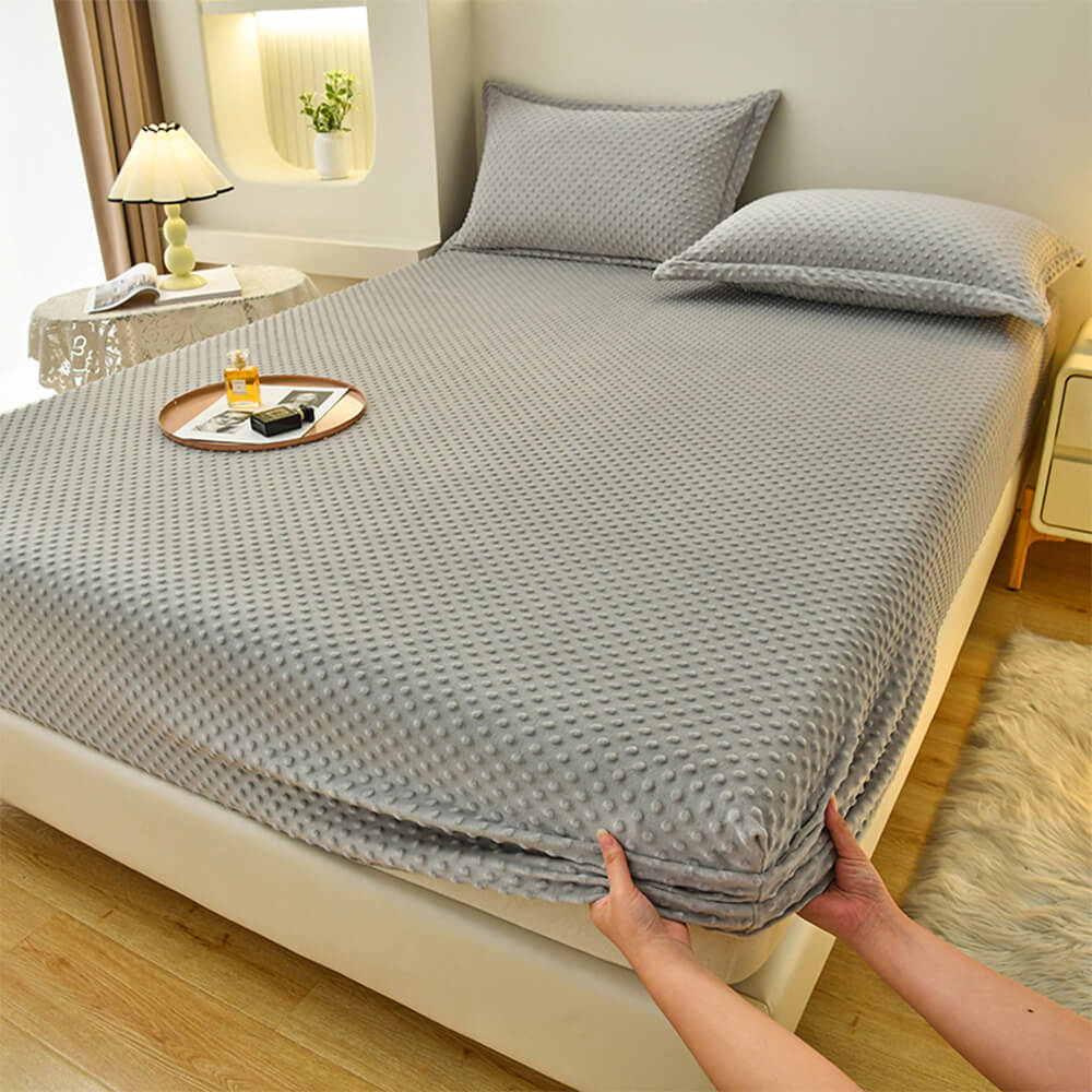 Anti-Static Cosy Massage Touch Fitted Sheet Mattress Cover