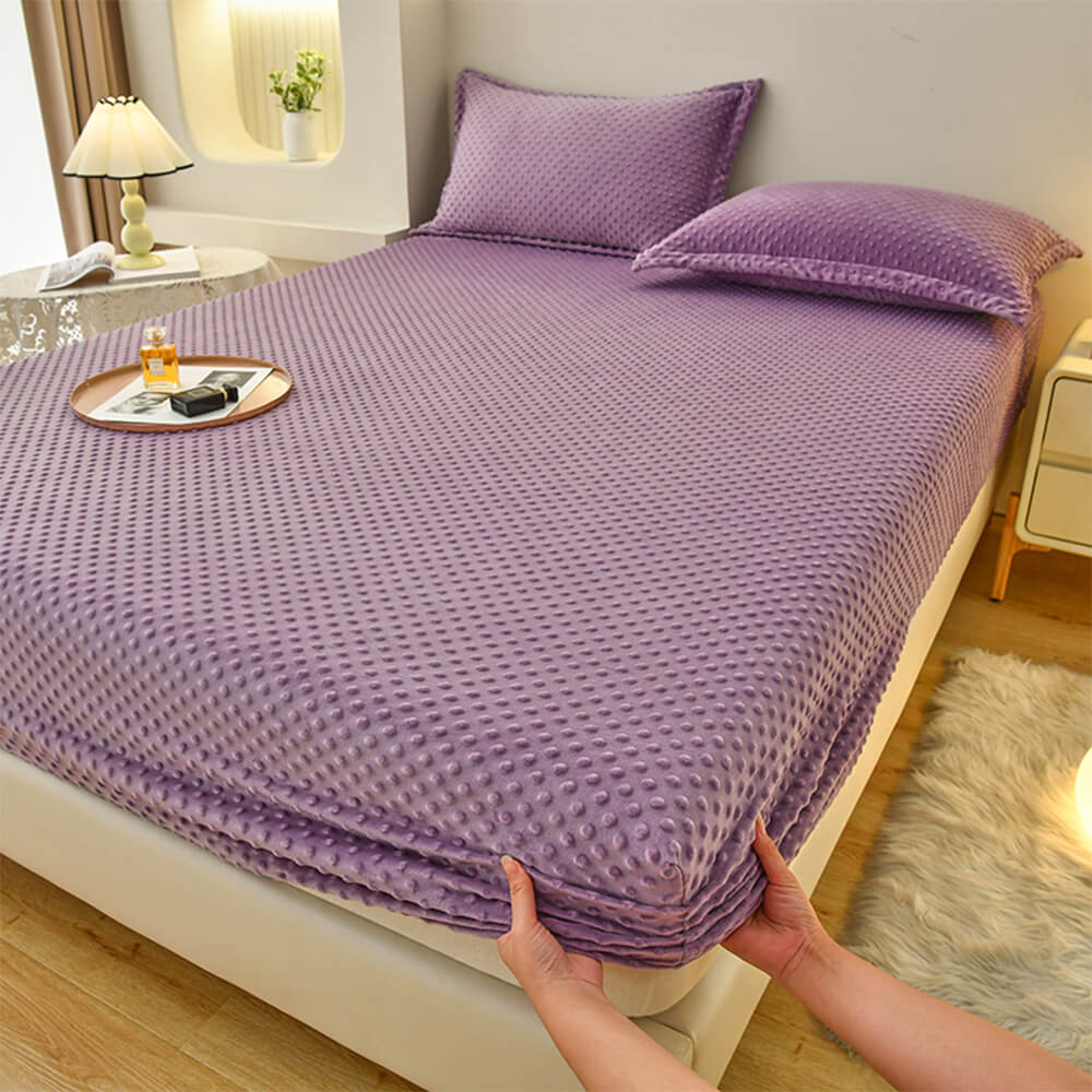 Anti-Static Cosy Massage Touch Fitted Sheet Mattress Cover