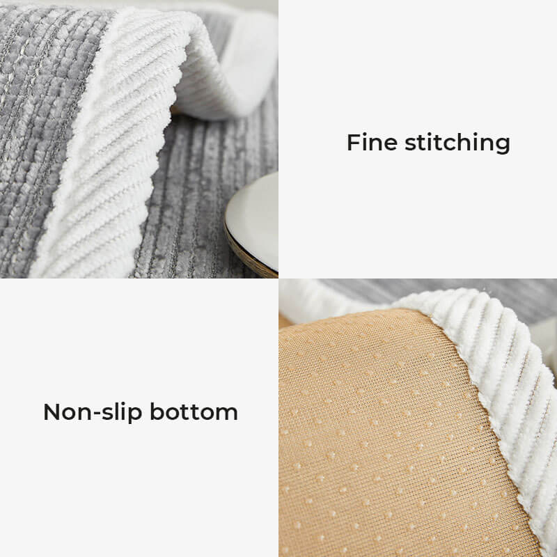 Simple Striped Chenille Anti-scratch Sofa Cover